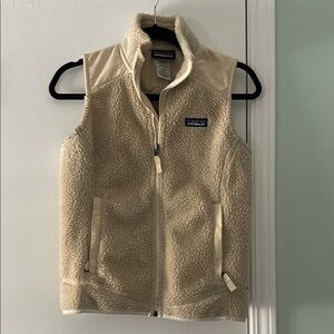 Patagonia Cream Fleece Vest S